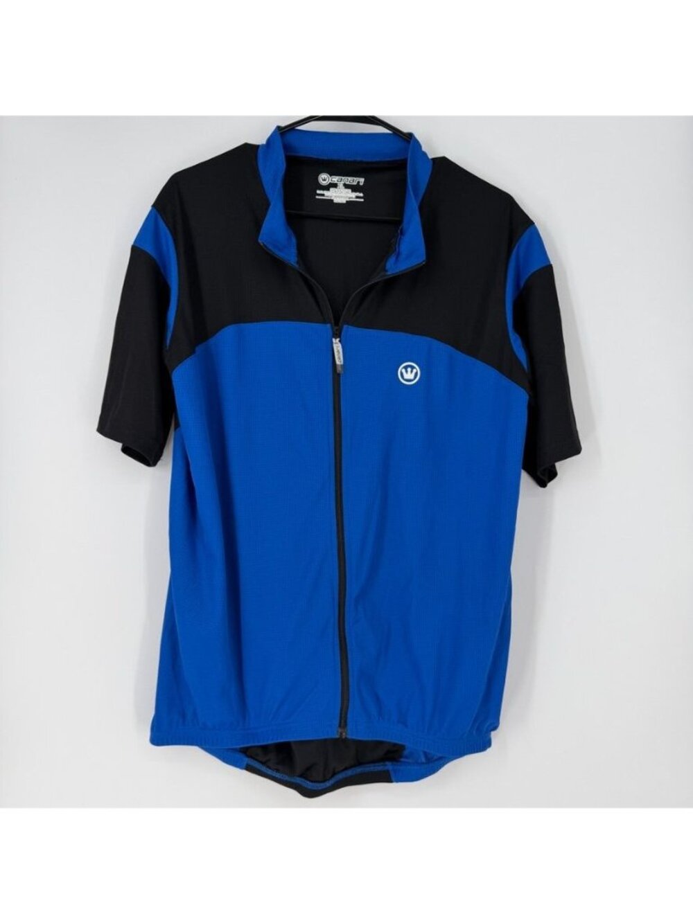 Canari Cycling Jersey Bicycle Shirt Full Zip Pockets Blue Men's XL
